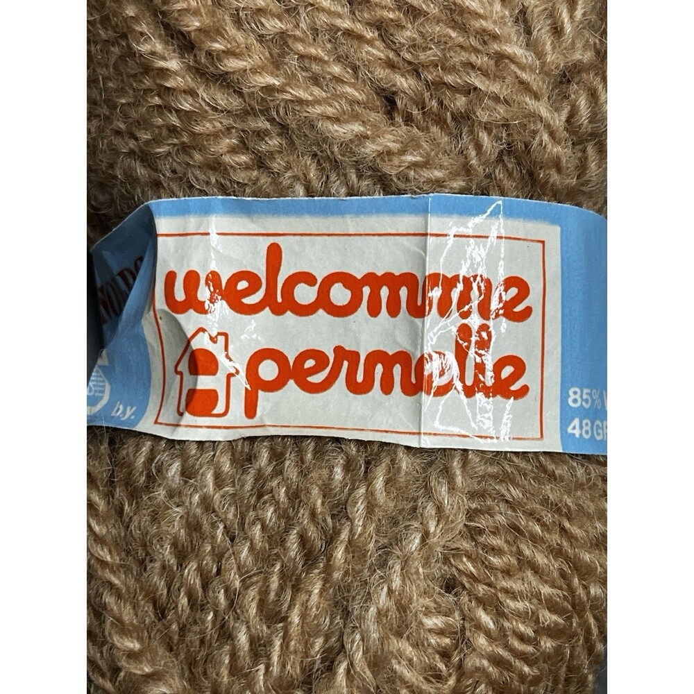 Reynolds Poemes Welcomme Wool Yarn France Brown Tan Lot Of 6 Skein NOS - Picture 10 of 15